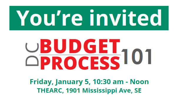 Join us for a DC Budget Process 101 Workshop